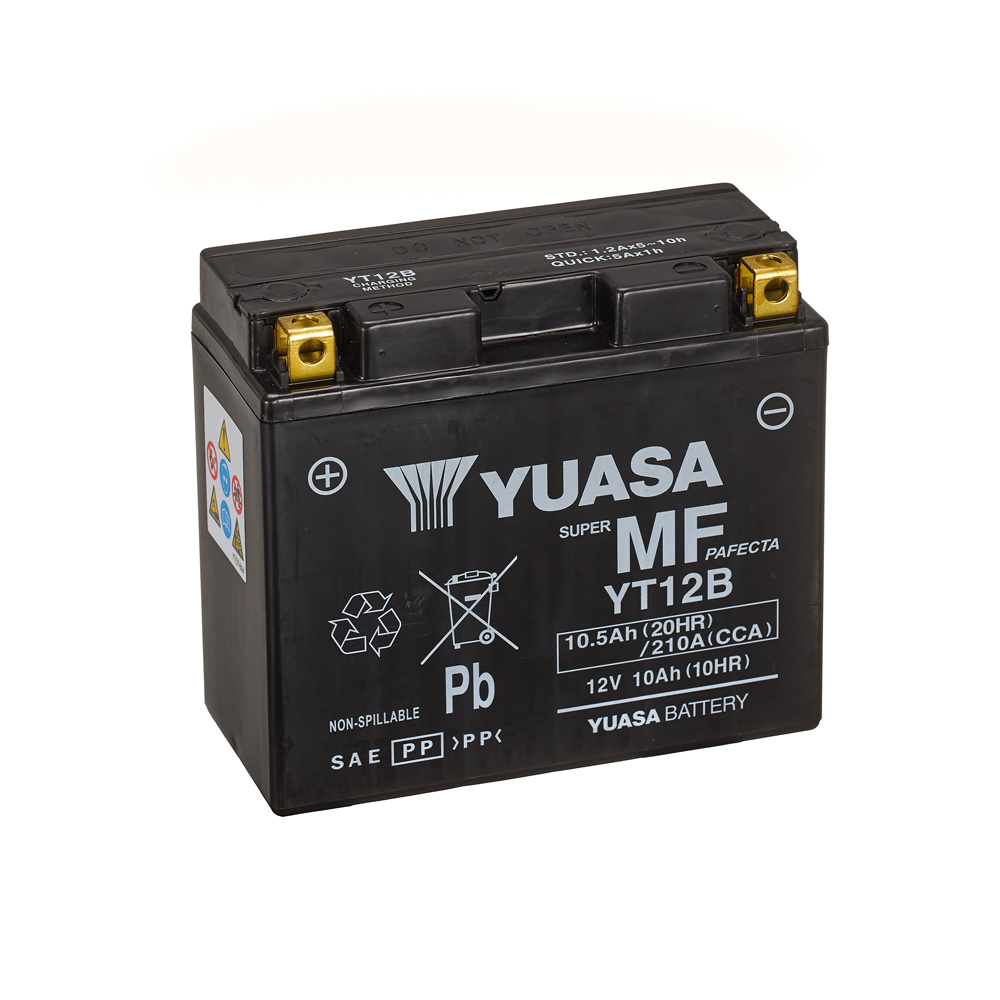 Yuasa Maintenance Free AGM YT12B 10 Ah 210 A 12V