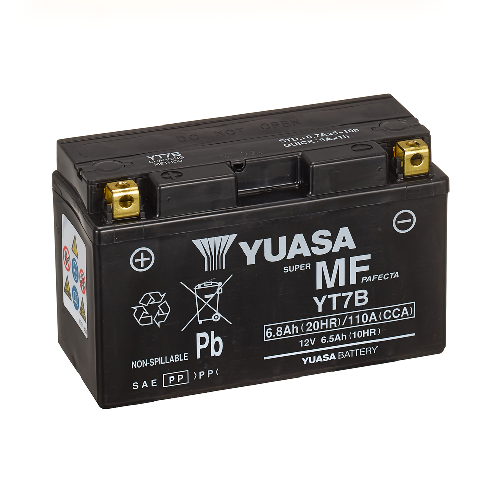 Yuasa Maintenance Free AGM YT7B 6,5 Ah 110 A 12V