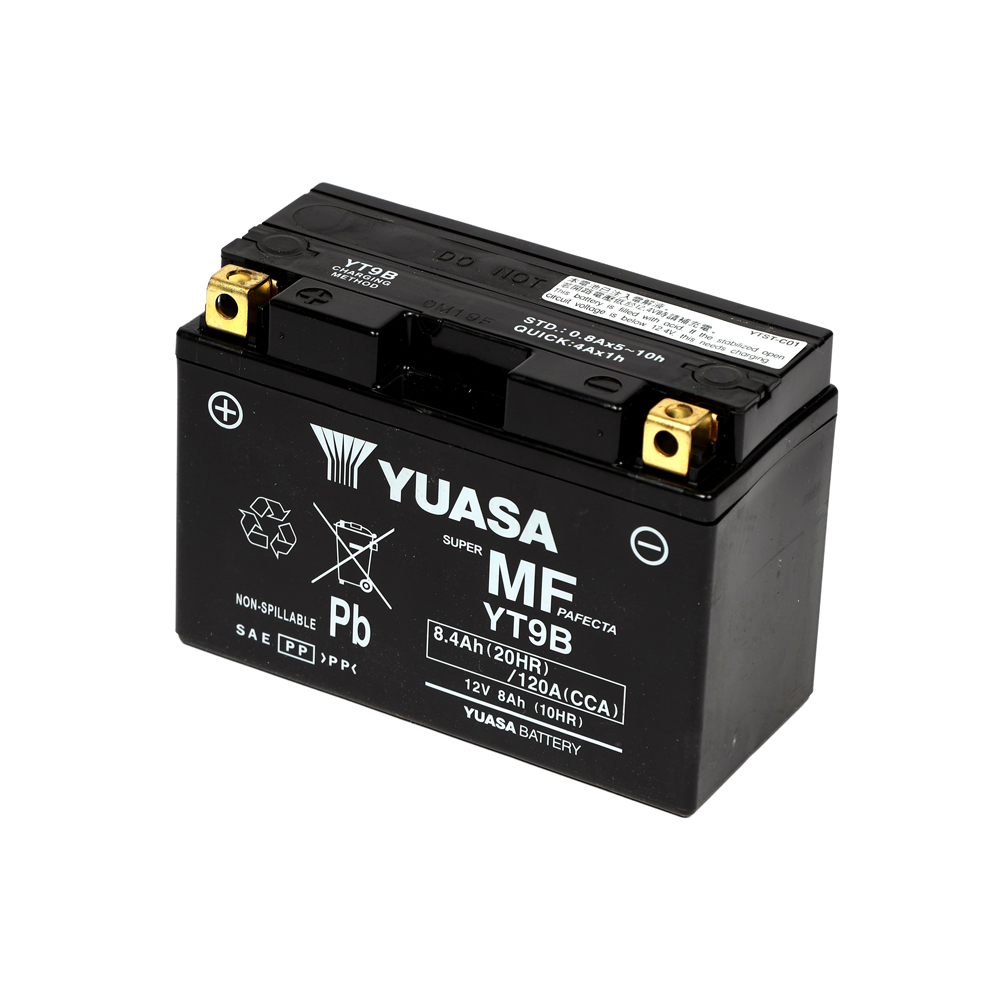 Yuasa Maintenance Free AGM YT9B 8 Ah 120 A 12V