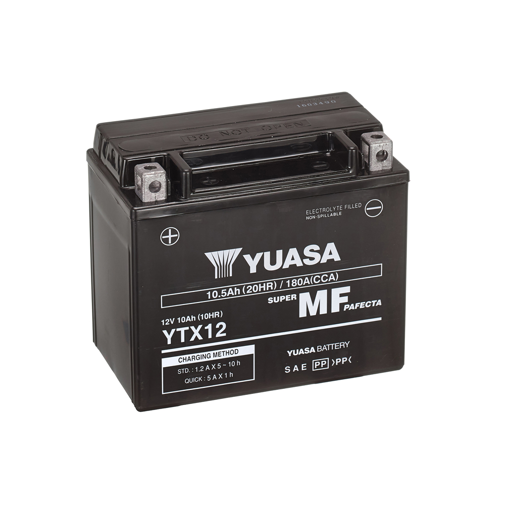 Yuasa Maintenance Free AGM YTX12 10 Ah 180 A 12V