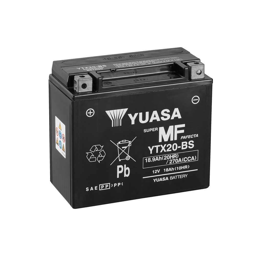 Yuasa Maintenance Free AGM YTX20-BS 18 Ah 270 A 12V