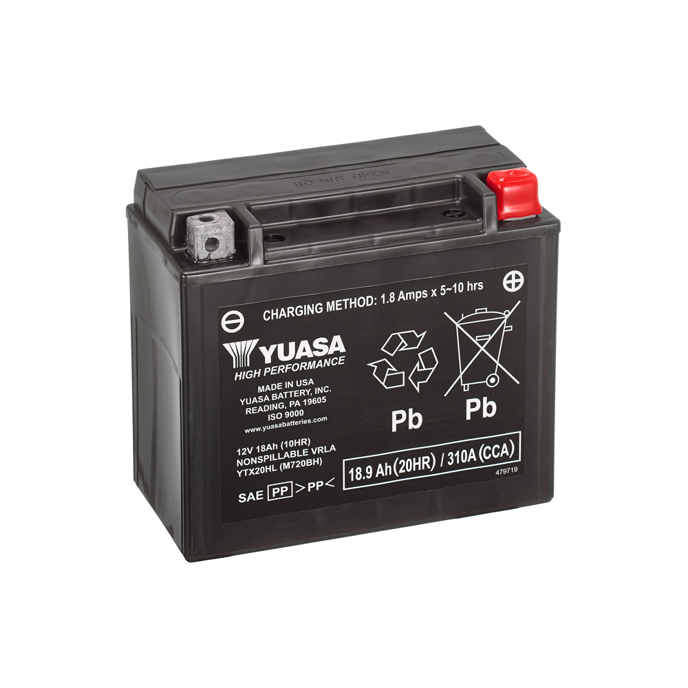 Yuasa HP Maintenance Free AGM YTX20HL 18 Ah 310 A 12V