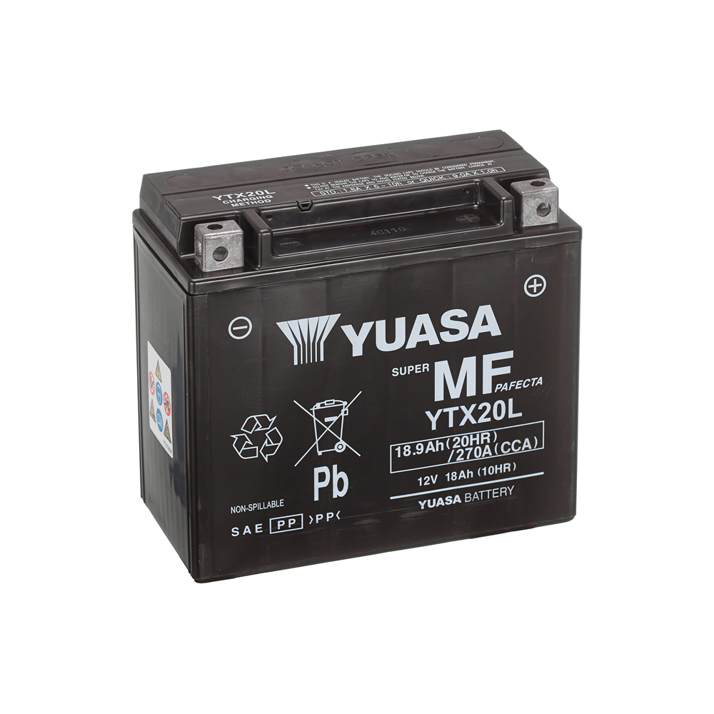 Yuasa Maintenance Free AGM YTX20L 18 Ah 270 A 12V