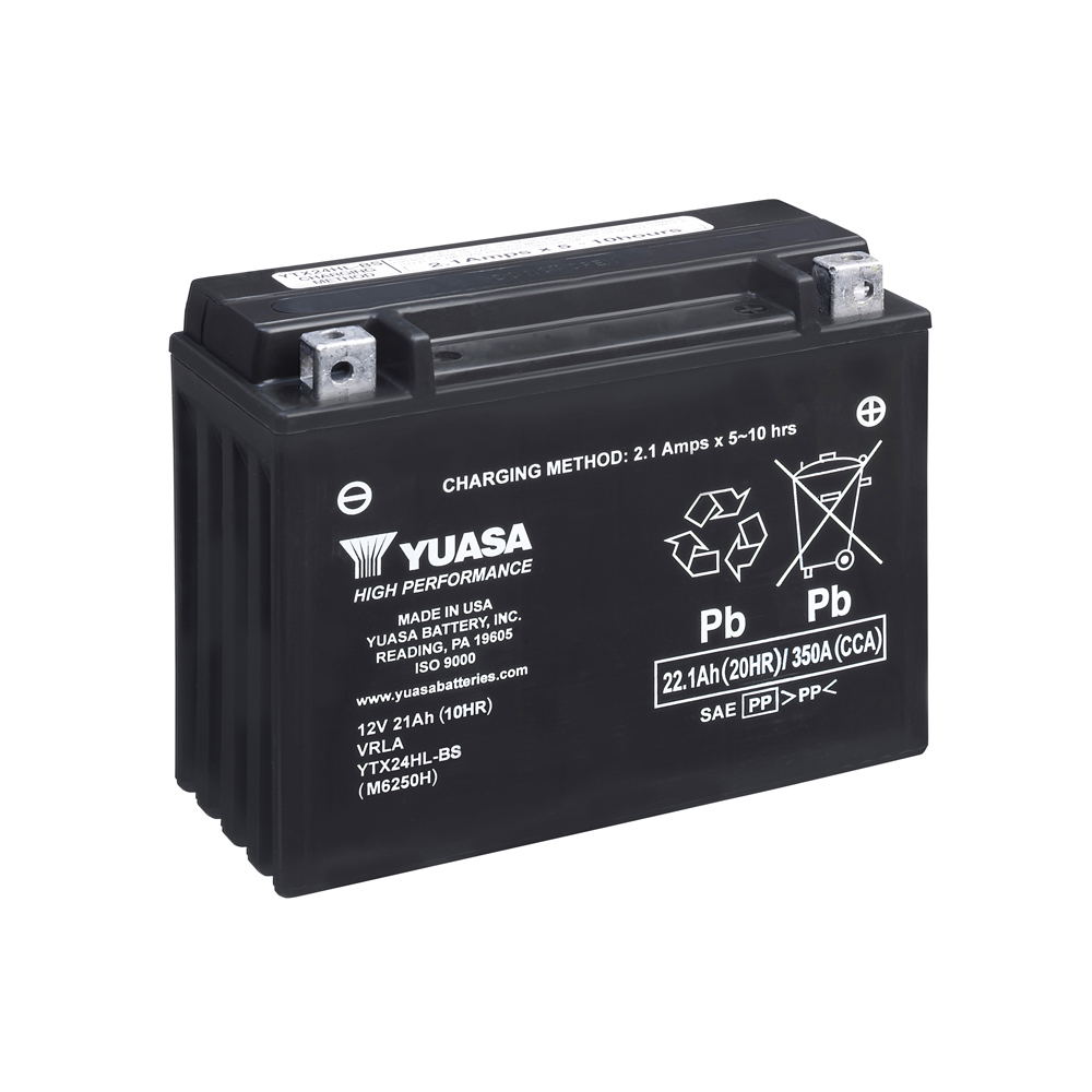 Yuasa HP Maintenance Free AGM YTX24HL-BS 21 Ah 350 A 12V