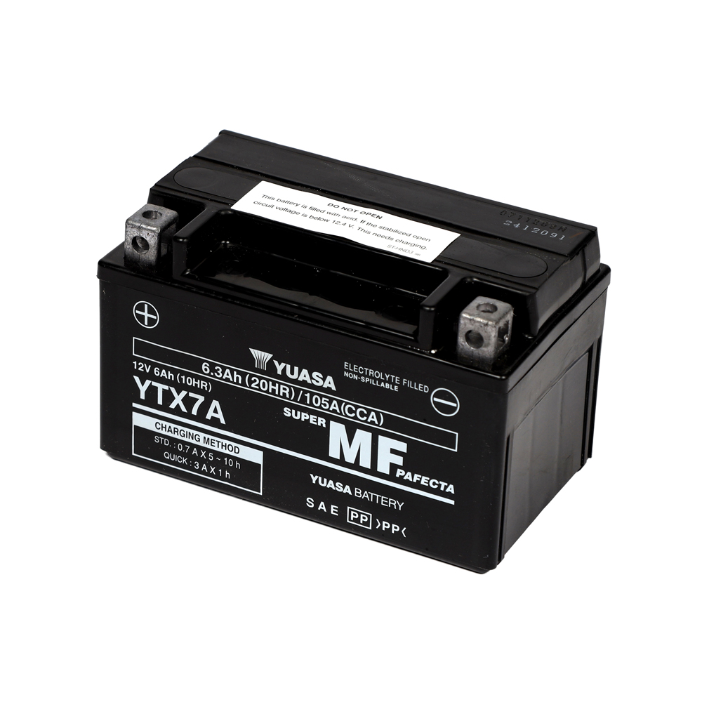 Yuasa Maintenance Free AGM YTX7A 6 Ah 105 A 12V