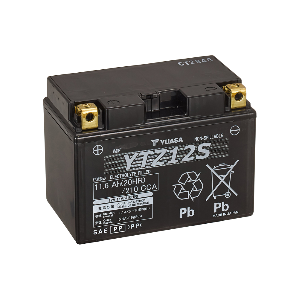 Yuasa HP Maintenance Free AGM YTZ12S 11 Ah 210 A 12V