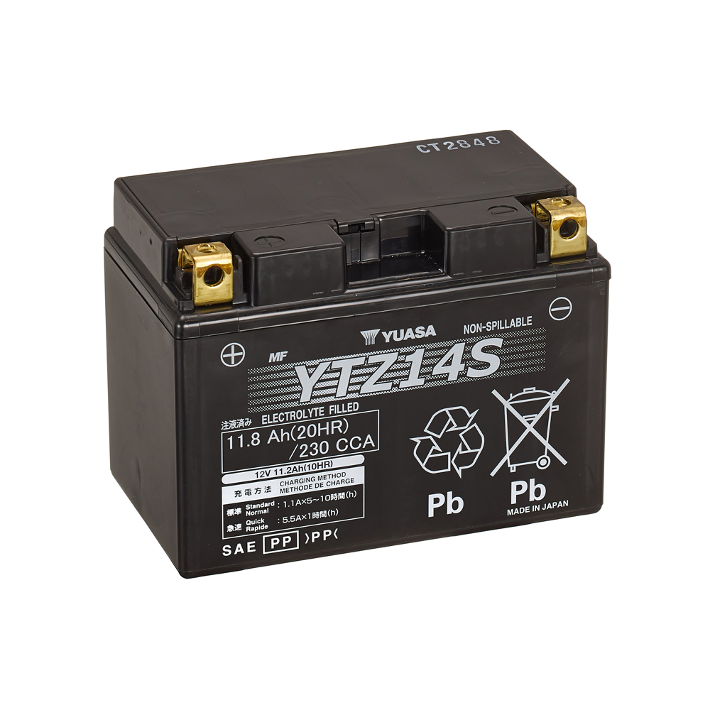 Yuasa HP Maintenance Free AGM YTZ14S 11,2 Ah 230 A 12V